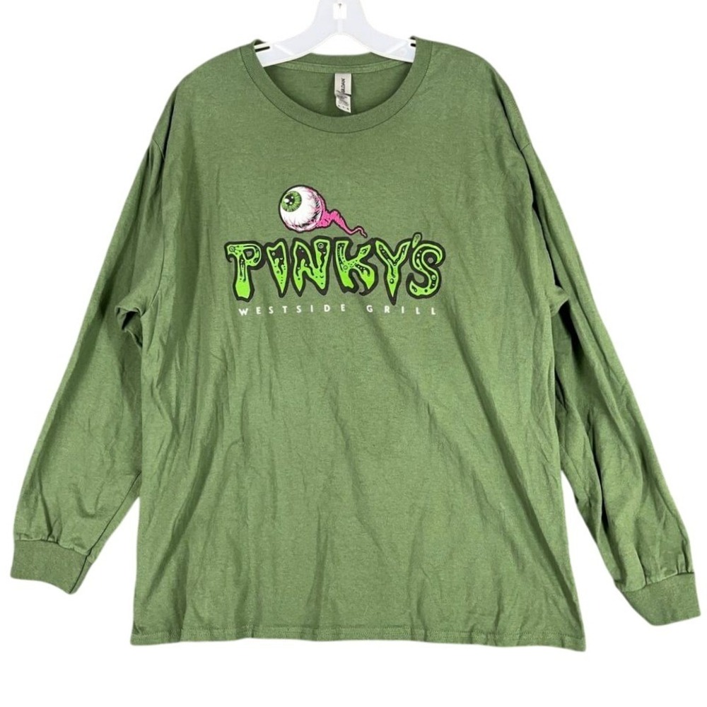 Pinkys Westside Grill‎ Charlotte North Carolina Pub Bar Shirt Mens XL Green Food